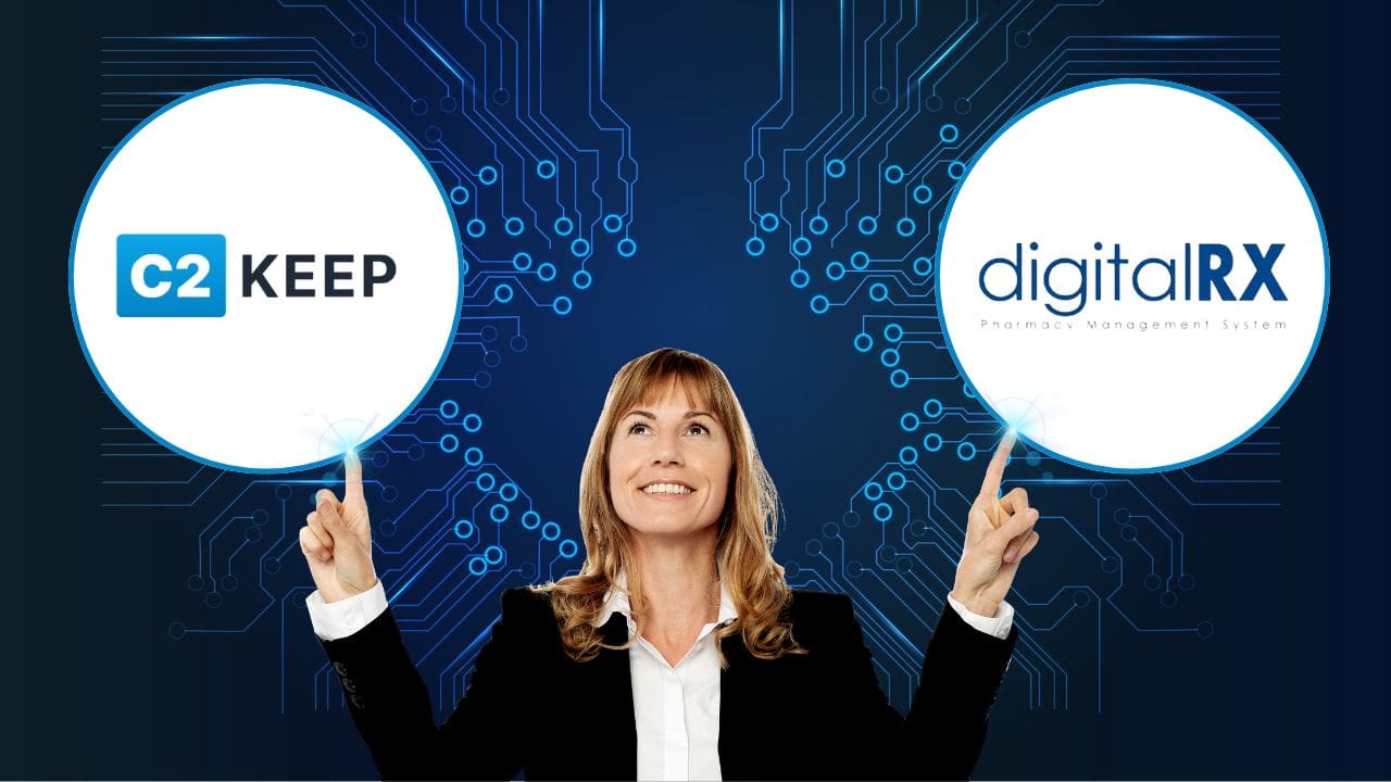 An infographic highlighting that C2 Keep and DigitalRx are now integrated.